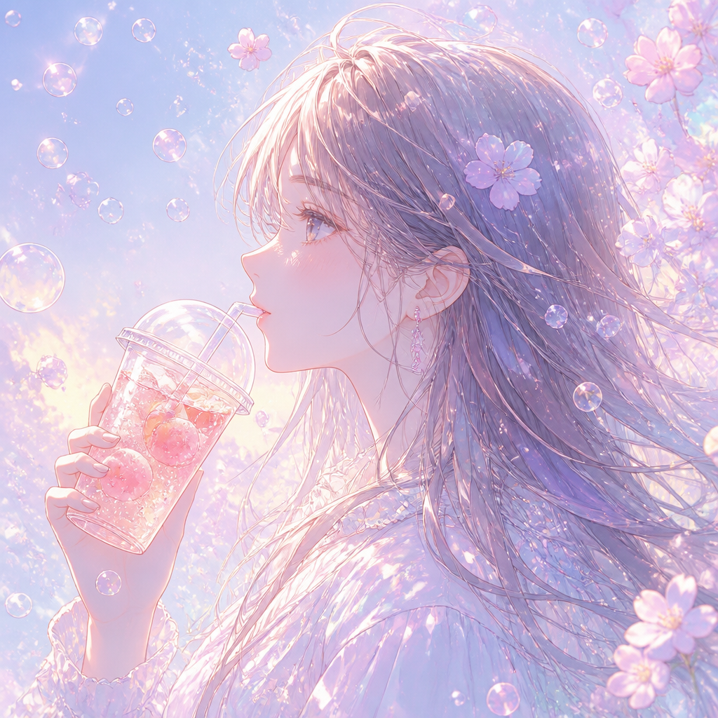 AI-generated Dreamy Anime Girl Illustration made with GPT Image 2