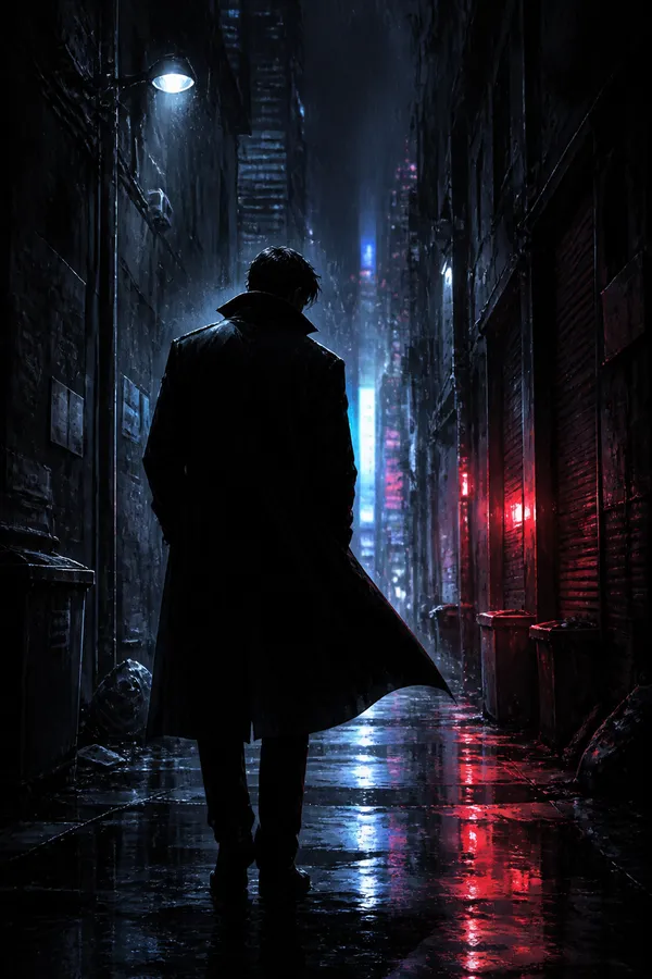 AI-generated Noir Webnovel Cover made with GPT Image 2