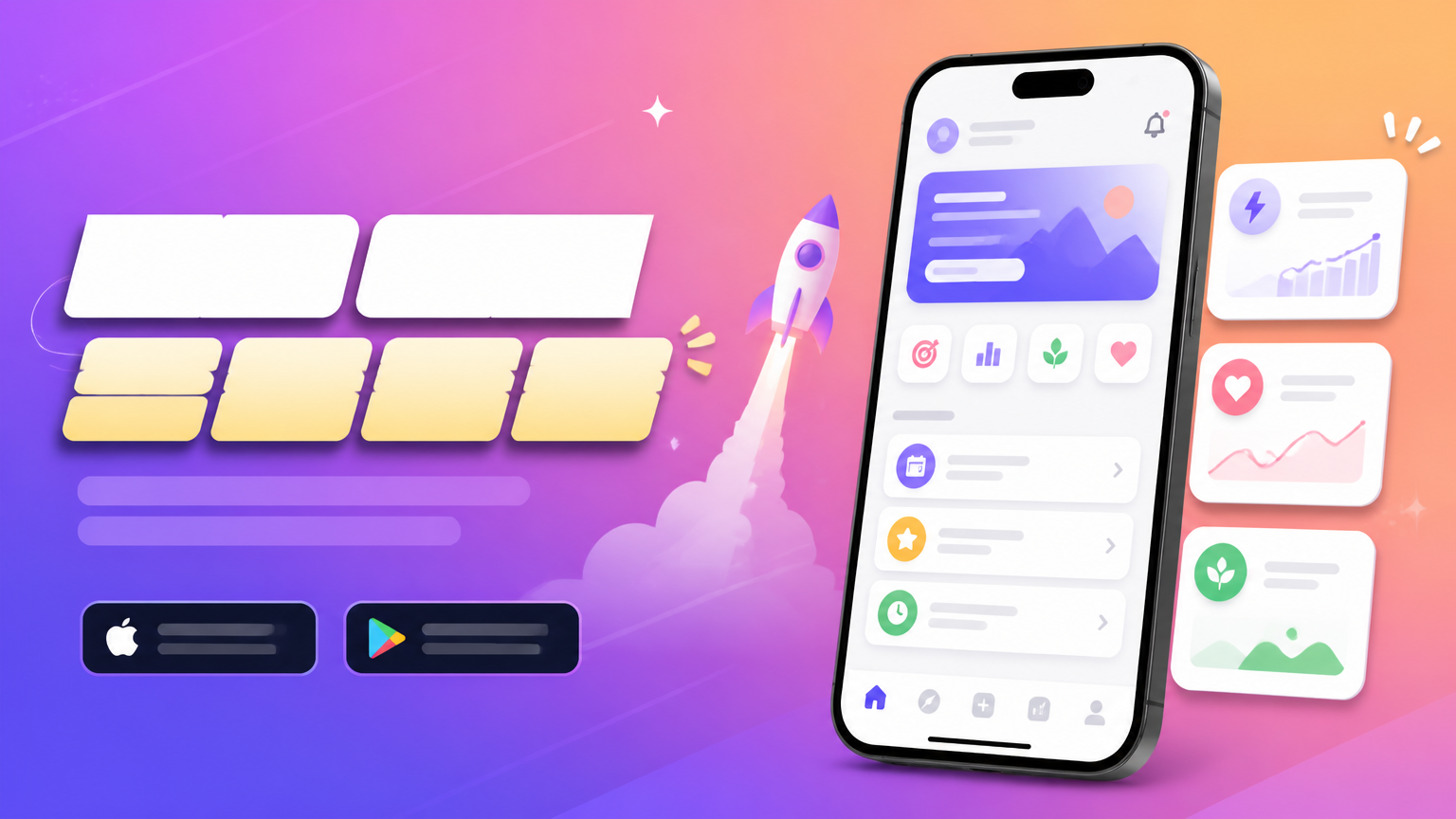 AI-generated Horizontal App Launch Web Banner, 16:9 made with GPT Image 2