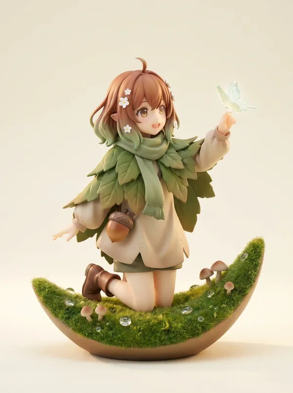 AI-generated Forest Sprite Figure made with Nano Banana Pro