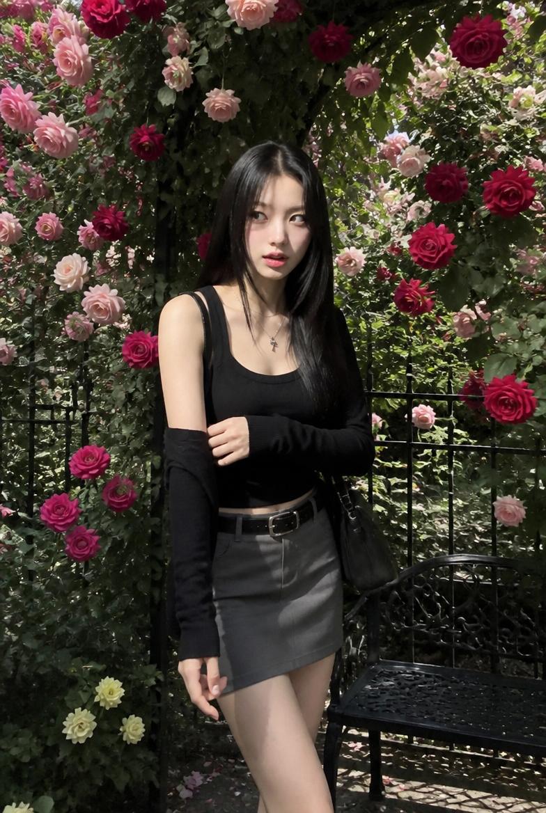 AI-generated Rose Arch Full-Body Snap made with GPT Image 2