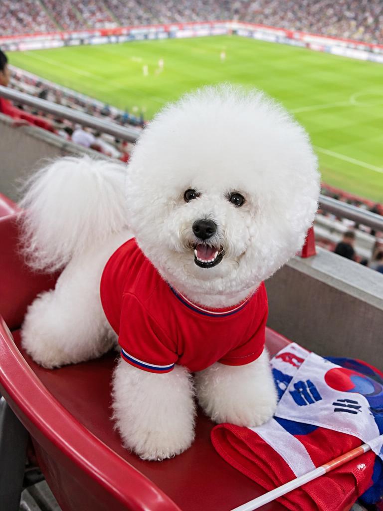 AI-generated Dog Fan in Stadium Seat made with GPT Image 2