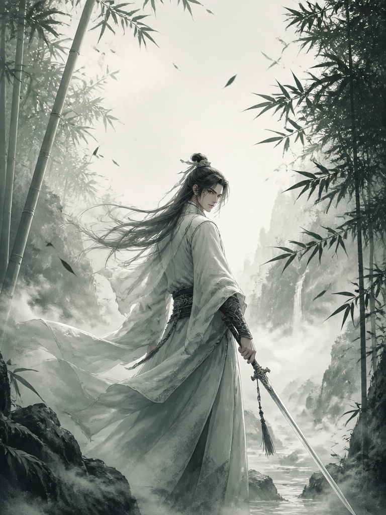 Wuxia Swordsman Cover created with GPT Image 2