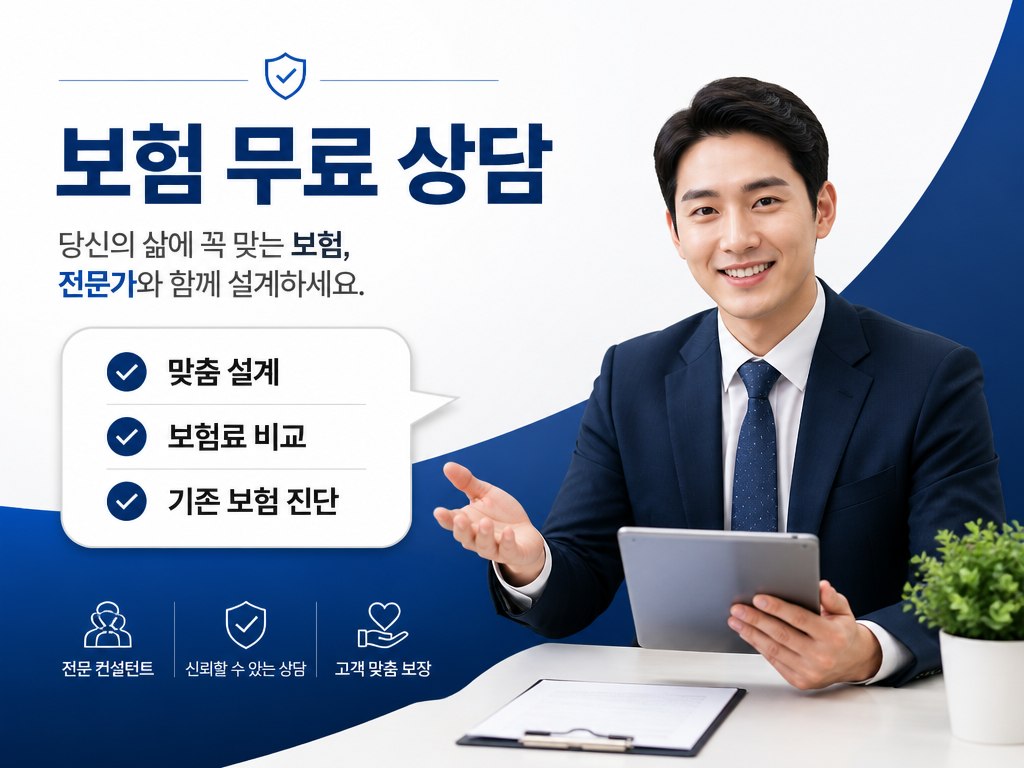 GPT 이미지 2로 생성한 보험 상담 안내 이미지