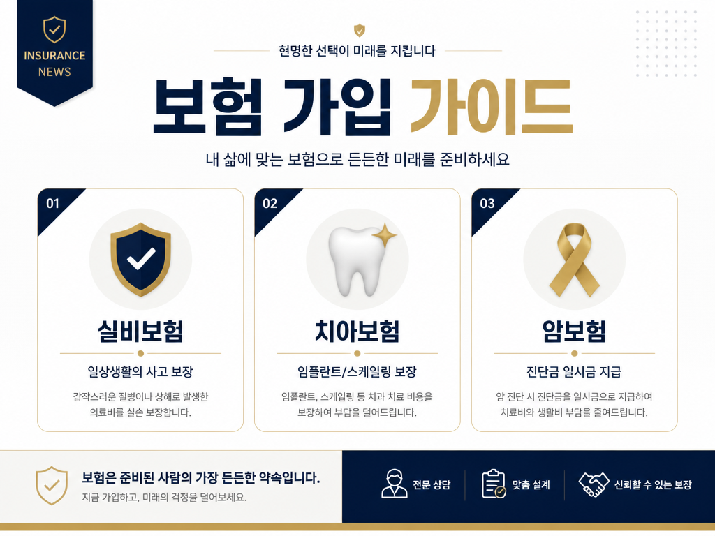 GPT 이미지 2로 생성한 보험 가입 가이드 카드뉴스