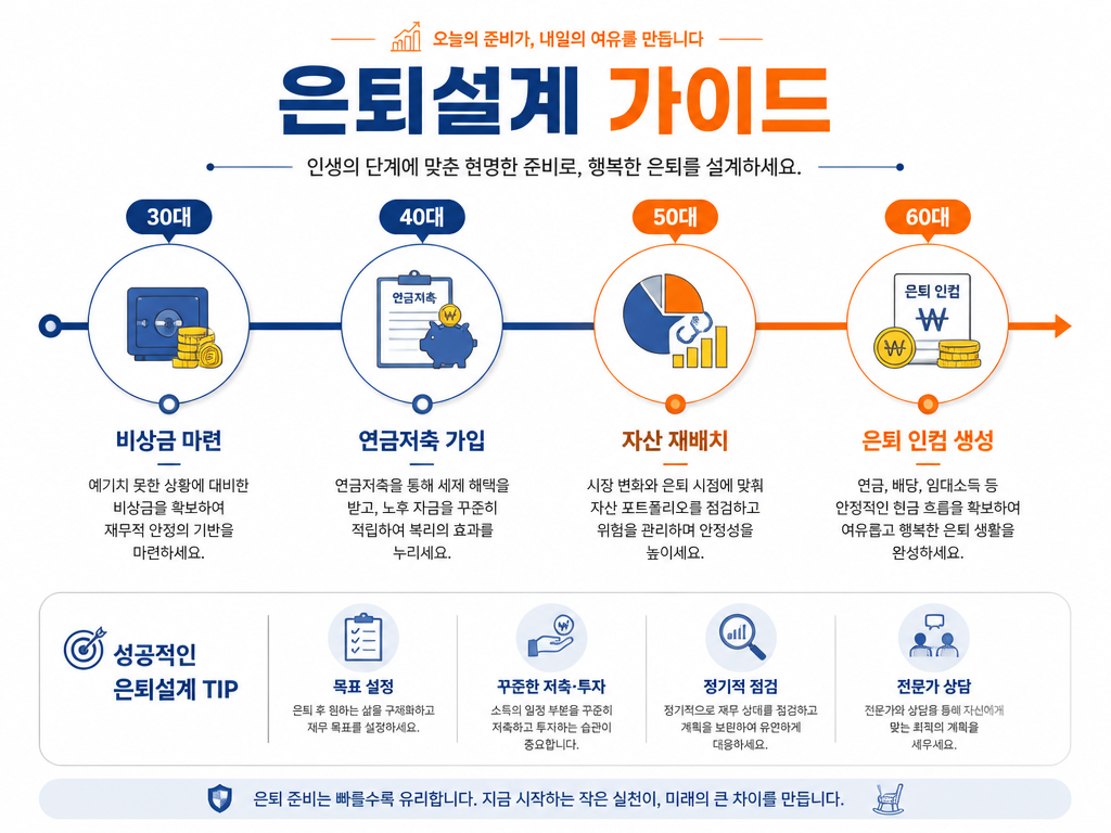 GPT 이미지 2로 생성한 은퇴설계 인포그래픽