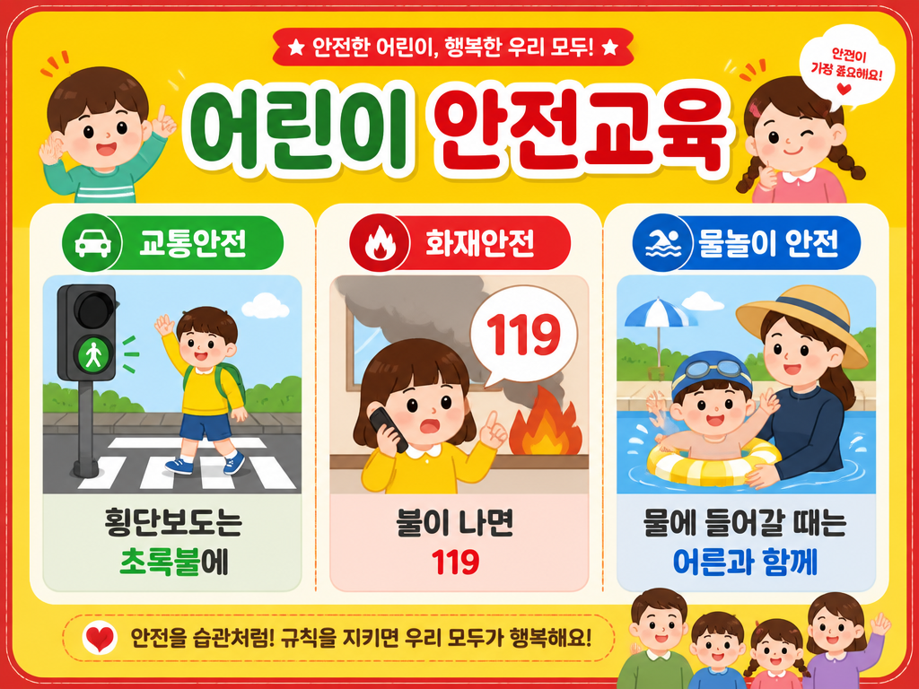 GPT 이미지 2로 생성한 안전교육 카드뉴스
