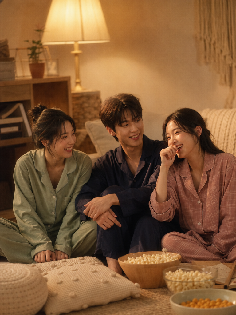 GPT 이미지 2로 생성한 파자마 파티 사진