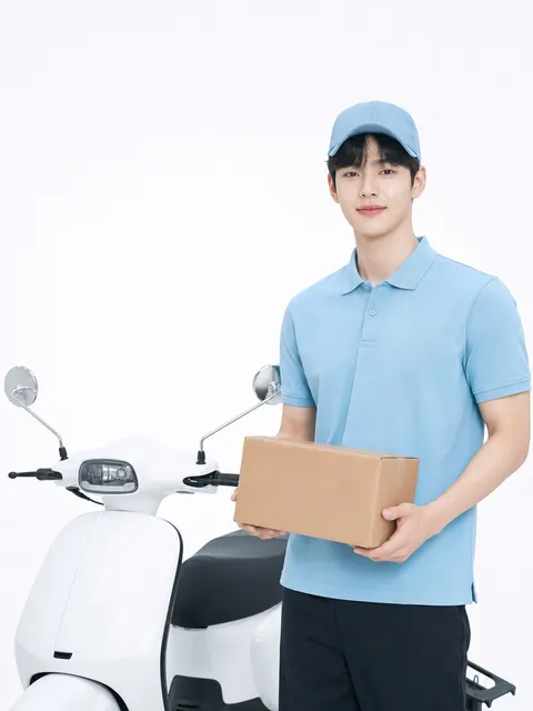 택배기사 이미지