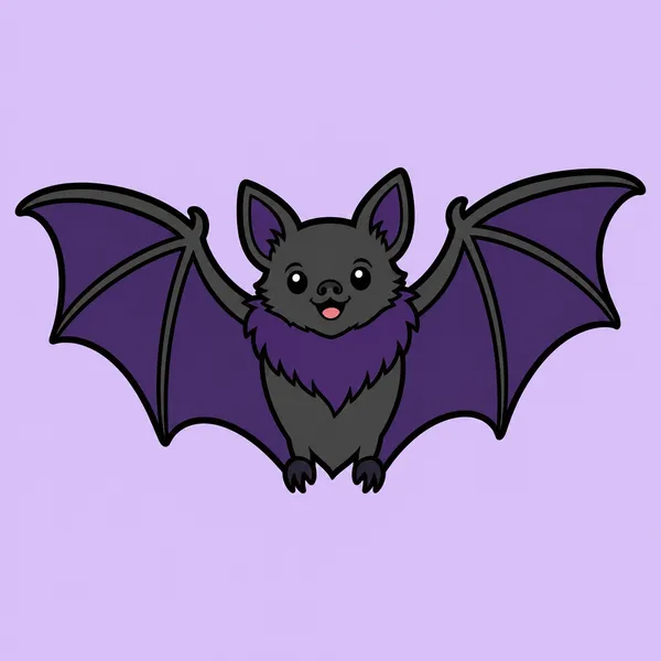 AI-generated Bat Illustration made with GPT Image 2