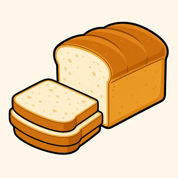 AI-generated Sliced Bread Illustration made with GPT Image 2