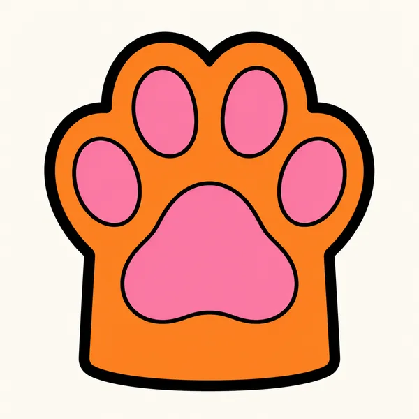 GPT 이미지 2로 생성한 고양이 발바닥 일러스트