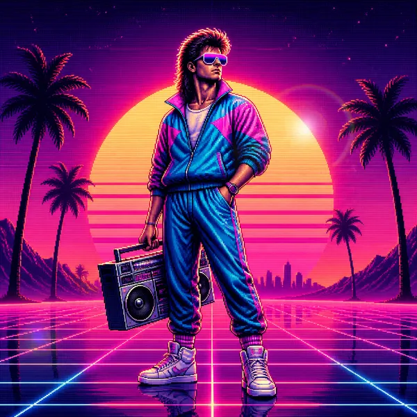 AI-generated Retro Character made with GPT Image 2
