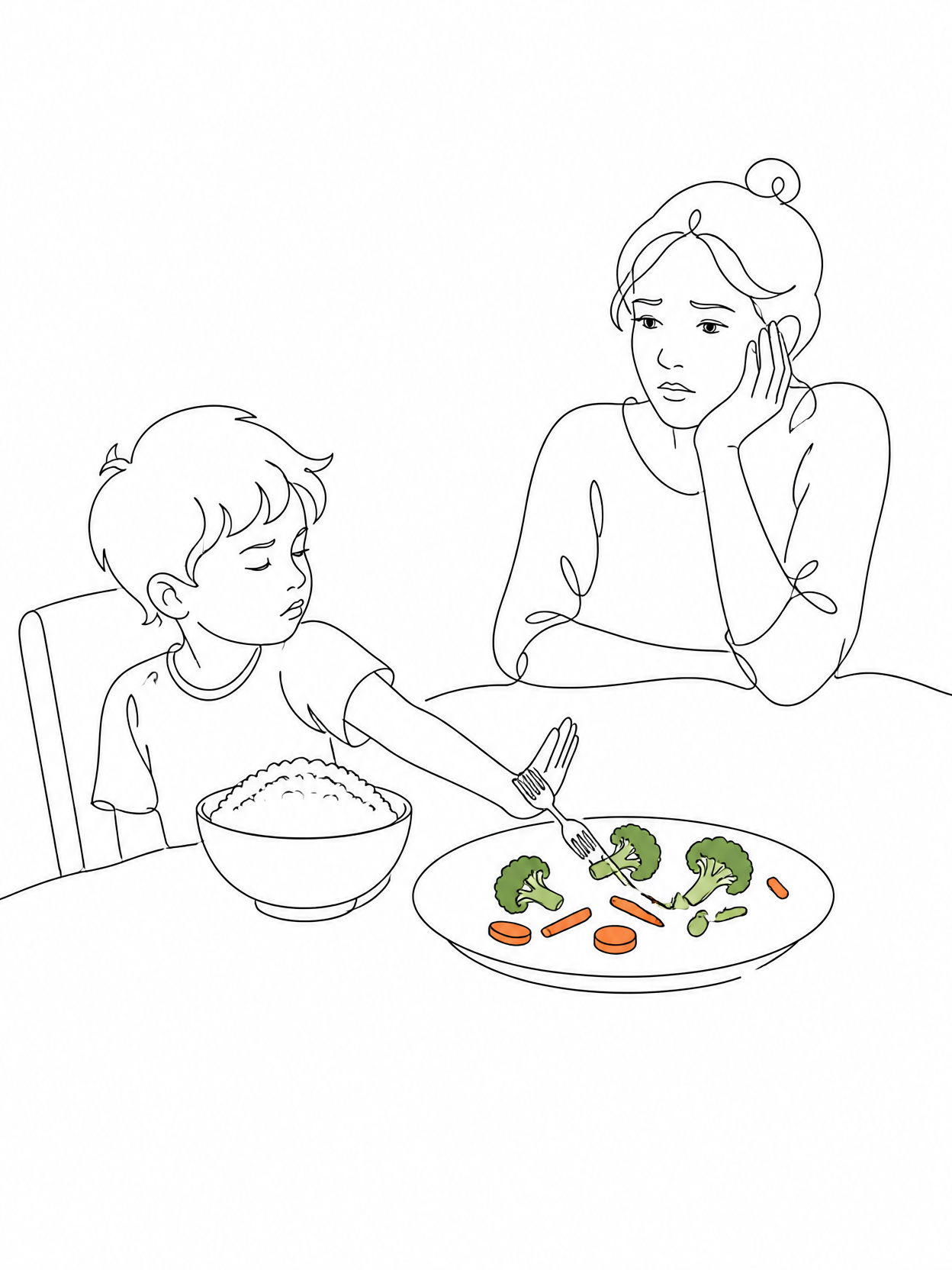 GPT 이미지 2로 생성한 편식 일러스트