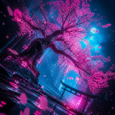 Cherry Blossom Illustration