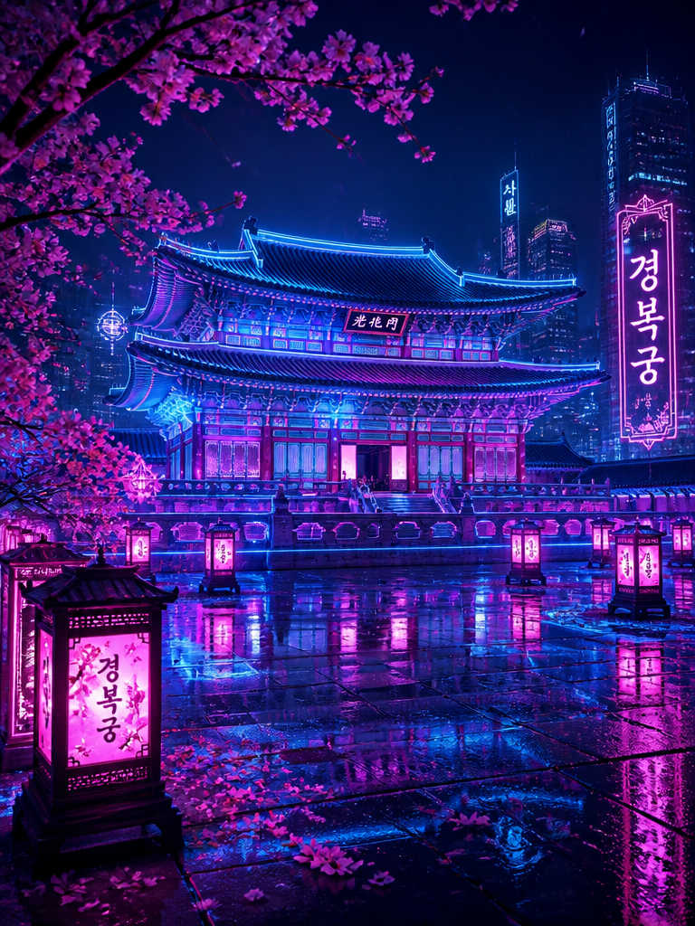 GPT 이미지 2로 생성한 경복궁 일러스트