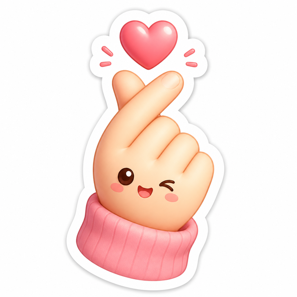 GPT 이미지 2로 생성한 finger heart