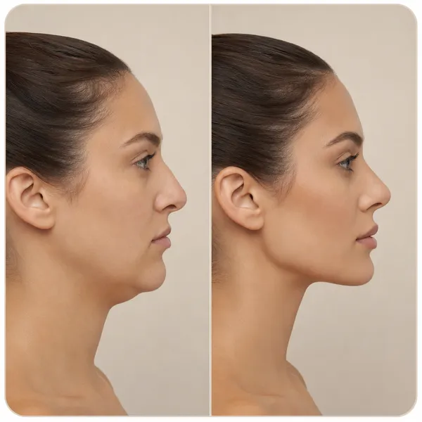 AI-generated Before-and-After Plastic Surgery Simulation Card made with GPT Image 2