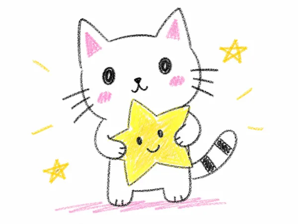 AI-generated Rough Cat Doodle made with GPT Image 2