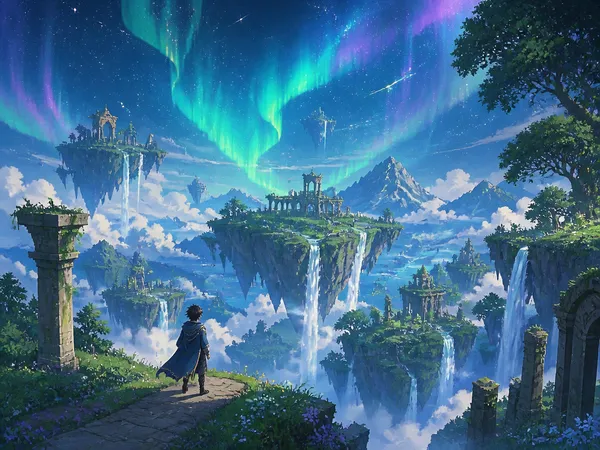 AI-generated Aurora Fantasy World made with GPT Image 2