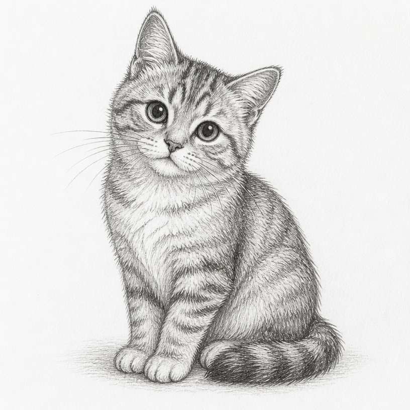 Cat Sketch Prompt