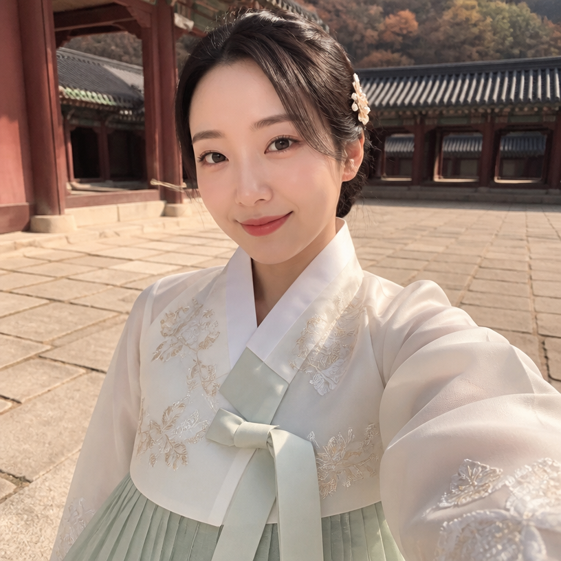 GPT 이미지 2로 생성한 한복 셀카
