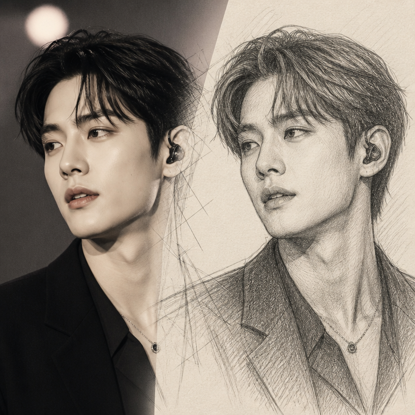 팬 스케치 변환