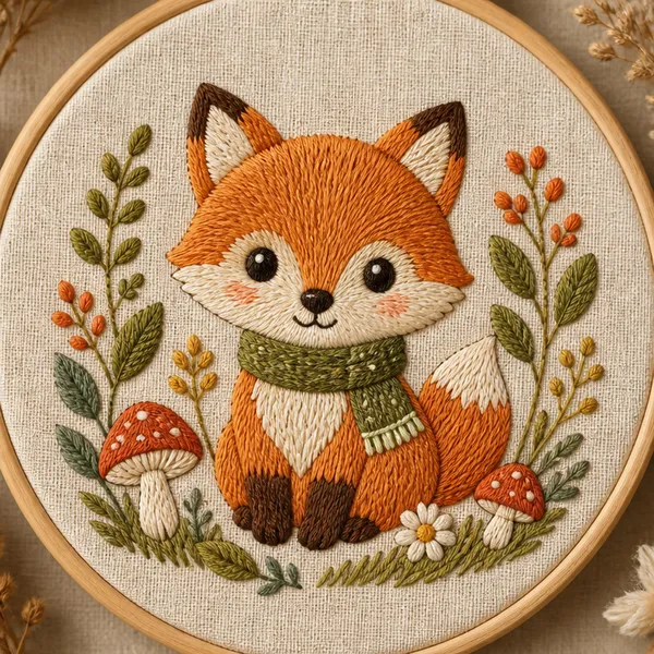 AI-generated Embroidered Pattern Character made with GPT Image 2