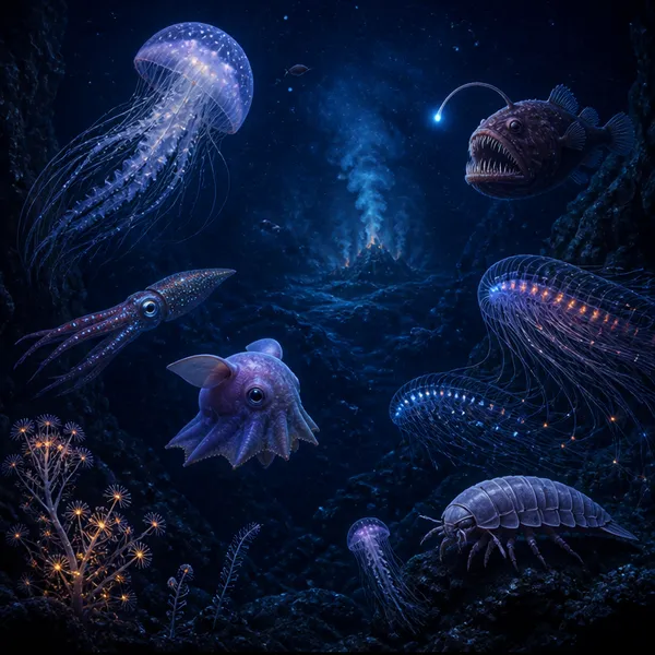 AI-generated Deep-Sea Creatures made with GPT Image 2