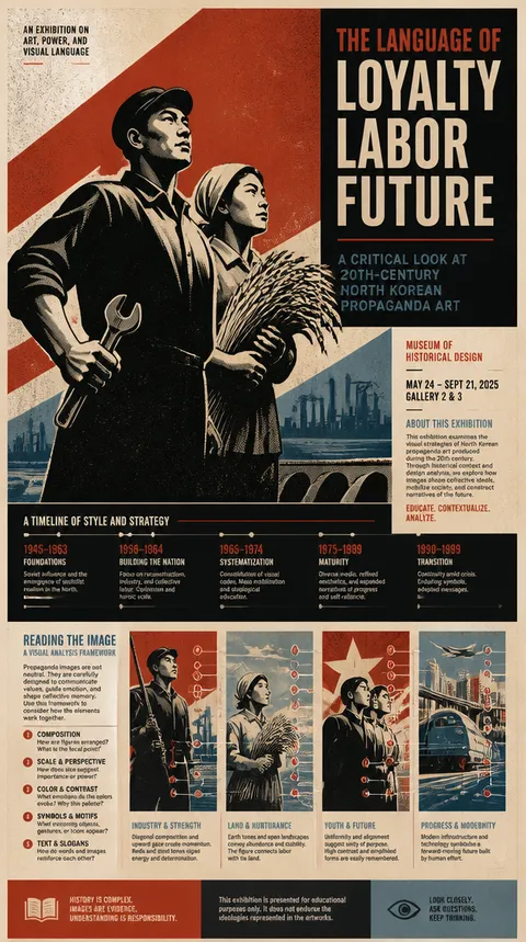 North Korean Propaganda Poster