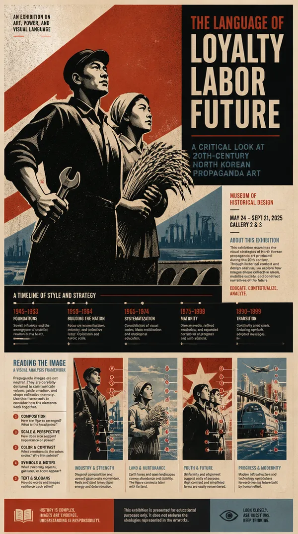 AI-generated North Korean Propaganda Poster made with GPT Image 2