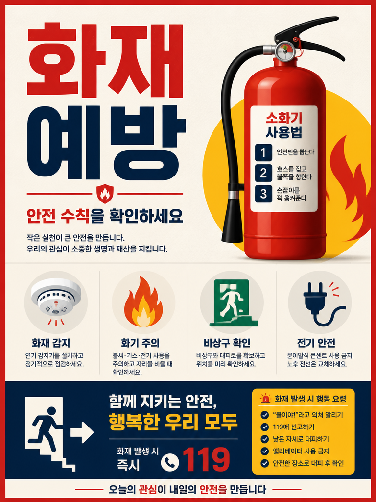 화재 예방 포스터