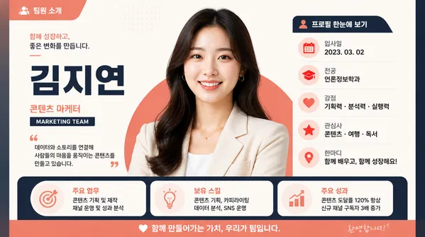 GPT 이미지 2로 생성한 인물 카드뉴스