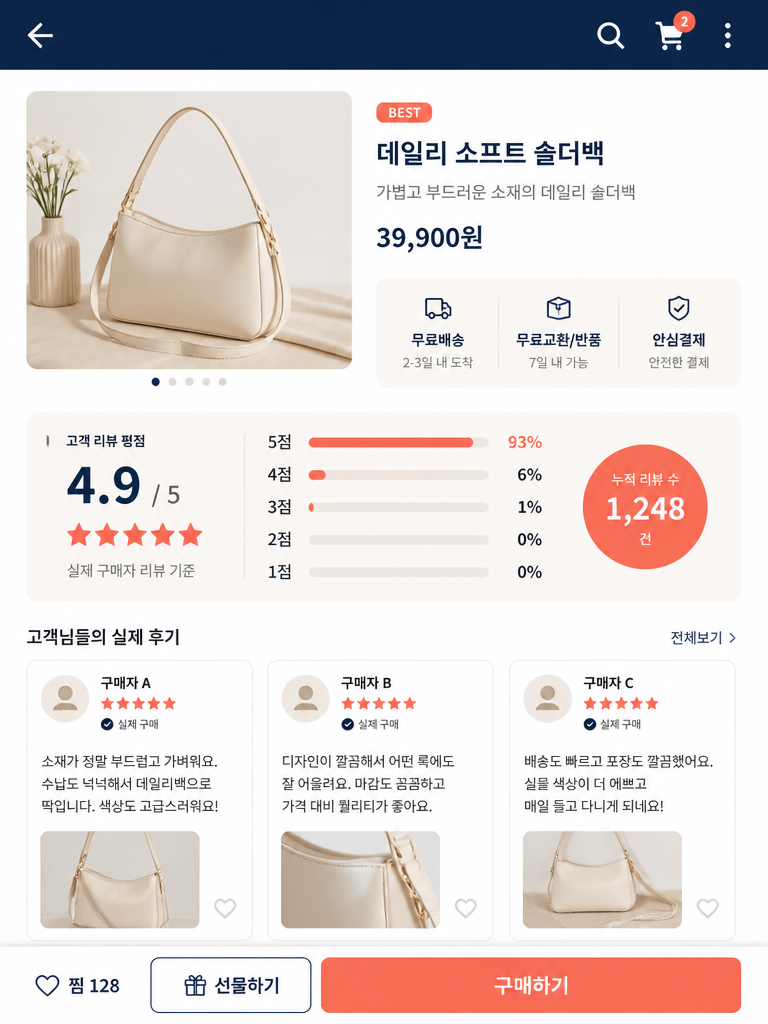 Review Product Detail Page