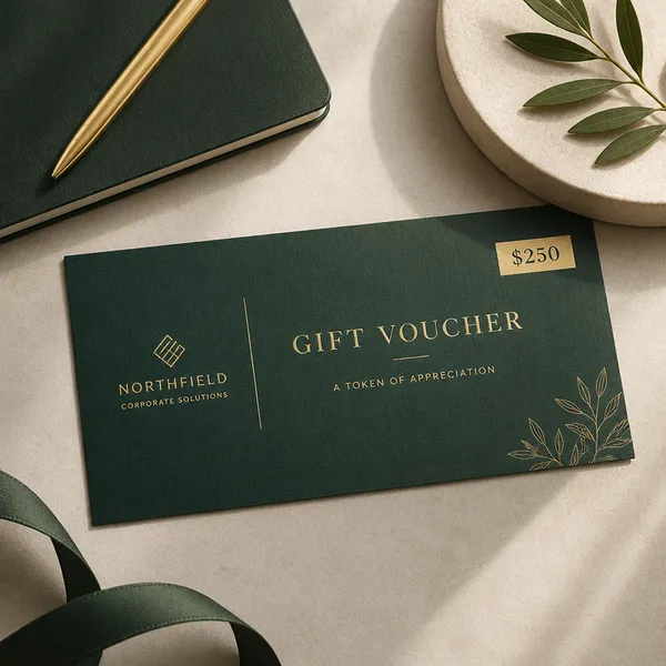 Elegant Corporate Gift Voucher Card