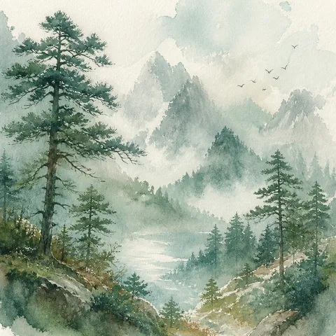 풍경 수채화