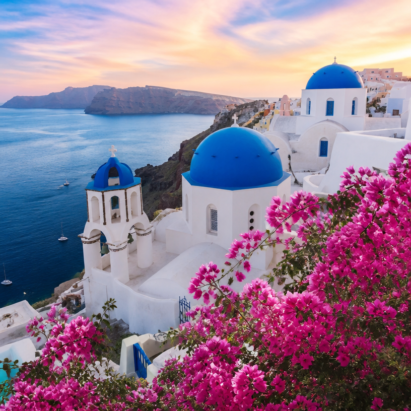 Santorini Aesthetic Photo