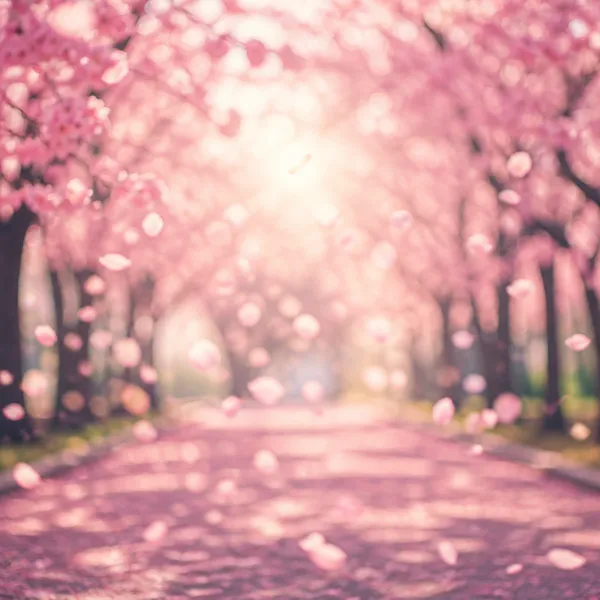 AI-generated Cherry Blossom Background Composite made with GPT Image 2