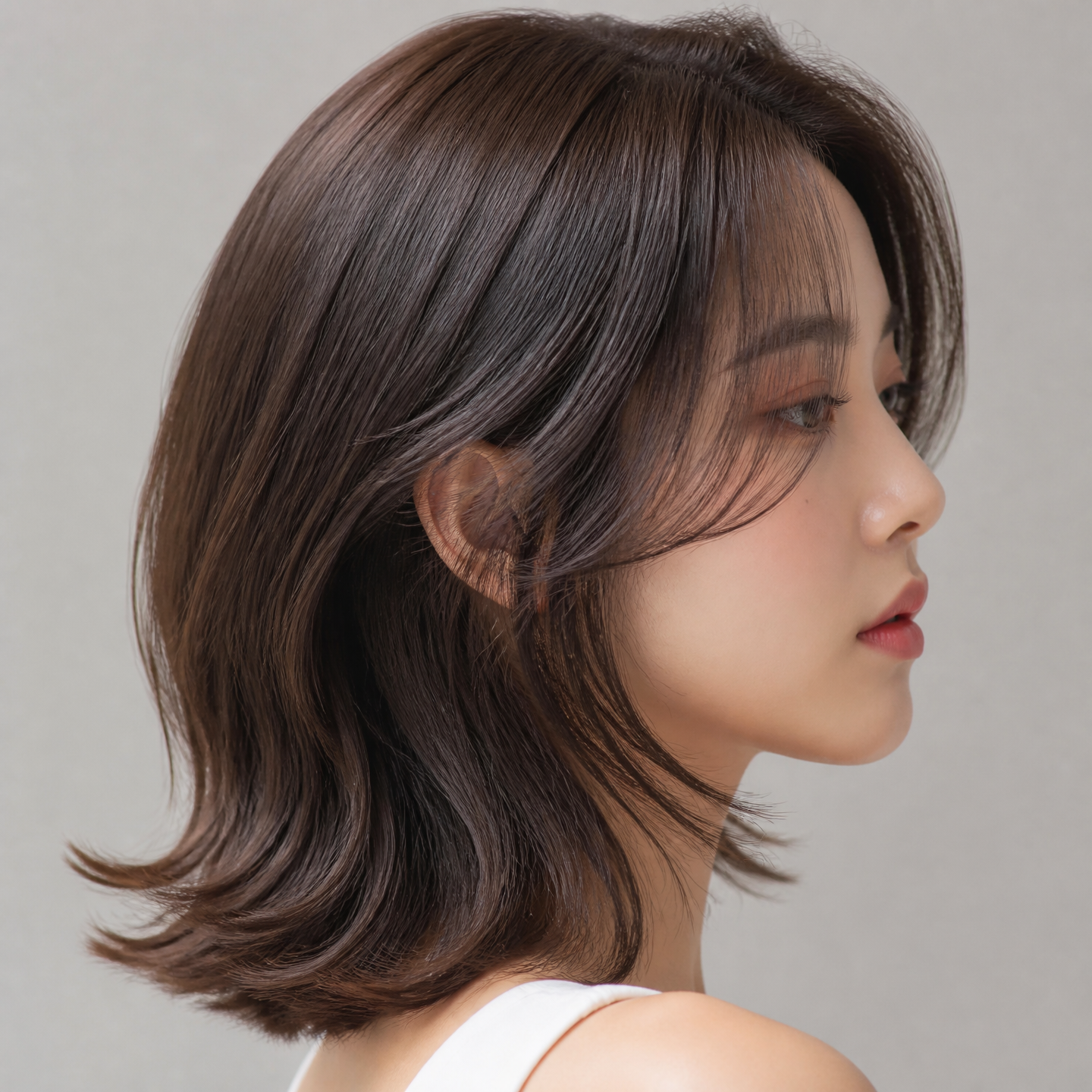 Layered Perm Hairstyle Transformation