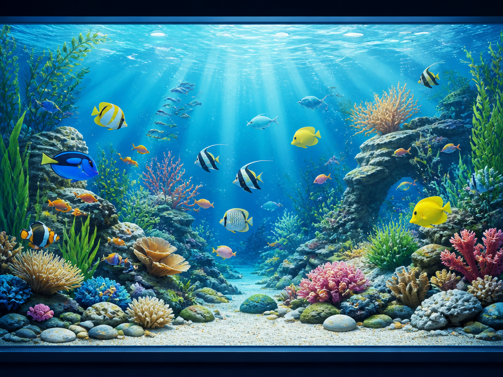 AI-generated Aquarium Illustration made with GPT Image 2