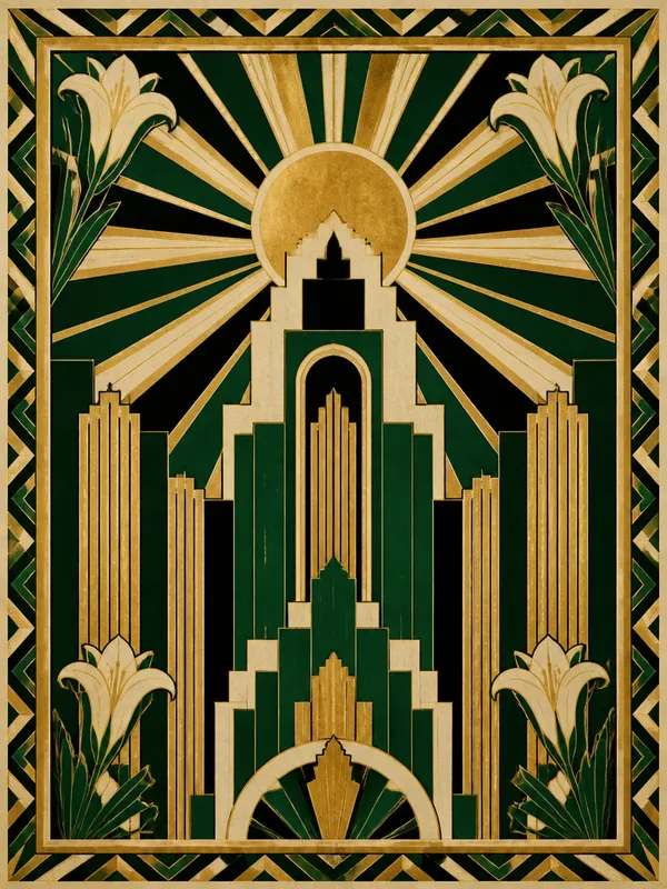 AI-generated Art Deco Poster made with GPT Image 2