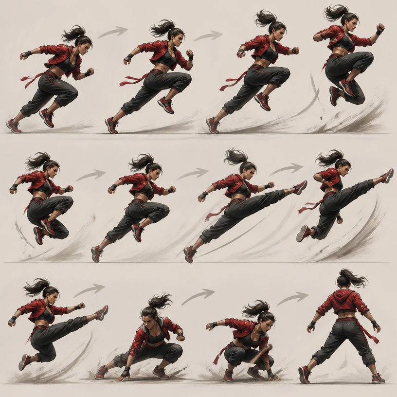 Action Scene Frame