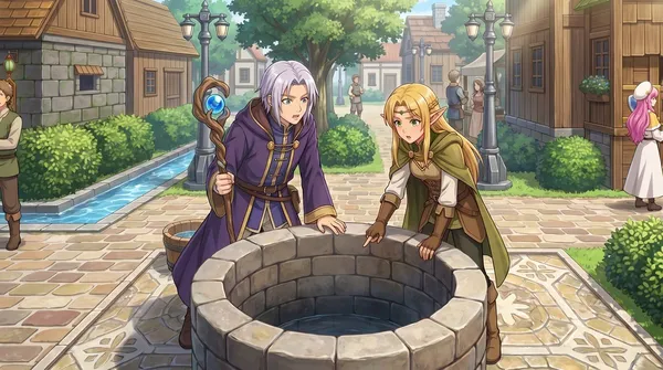 AI-generated RPG Map to Anime Event Scene made with GPT Image 2