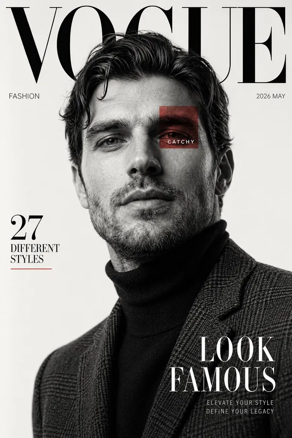 AI-generated High Fashion Editorial Magazine Cover Inspired by Luxury Fashion Publications made with GPT Image 2