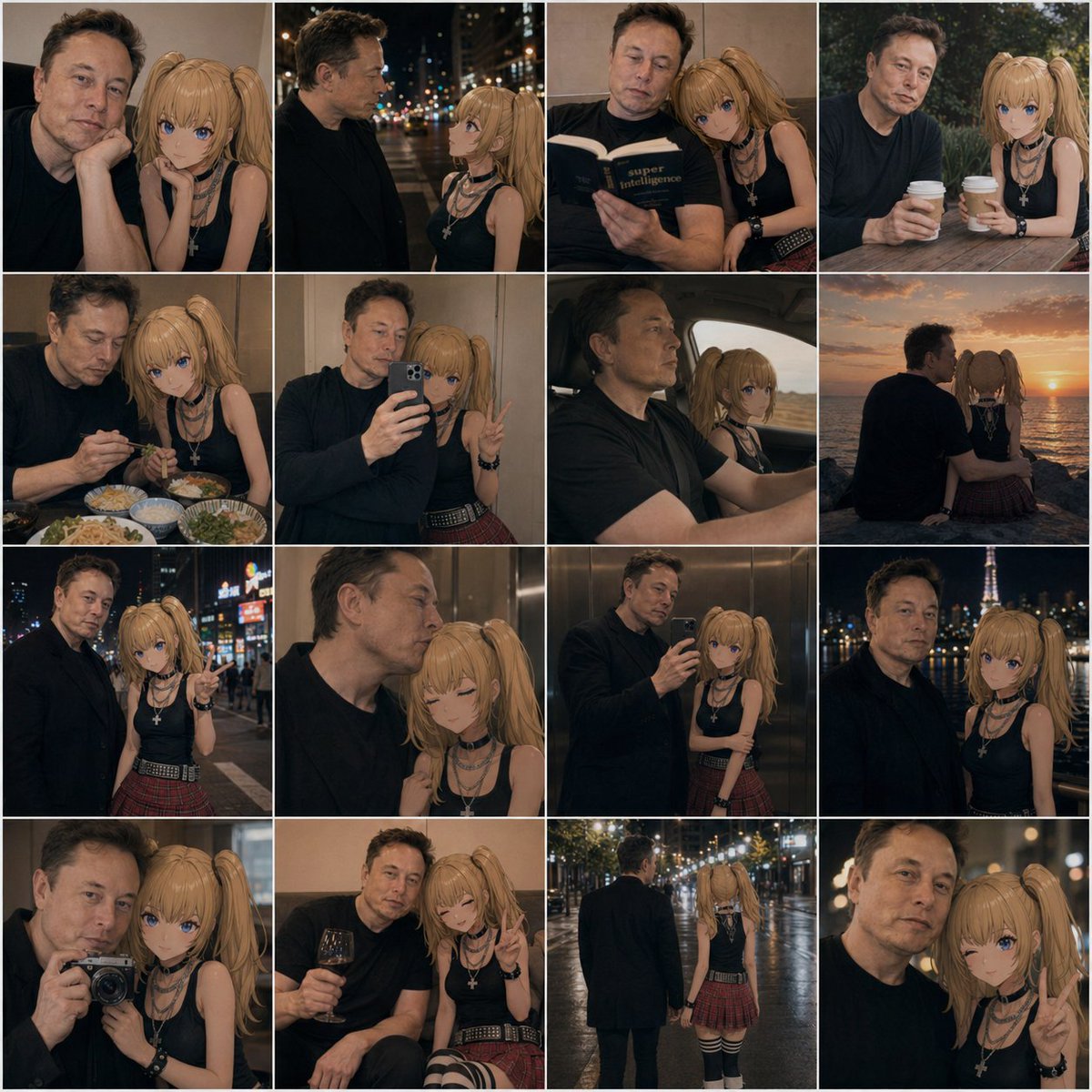 AI-generated 4x4 Photo Collage of 16 Warm made with GPT Image 2