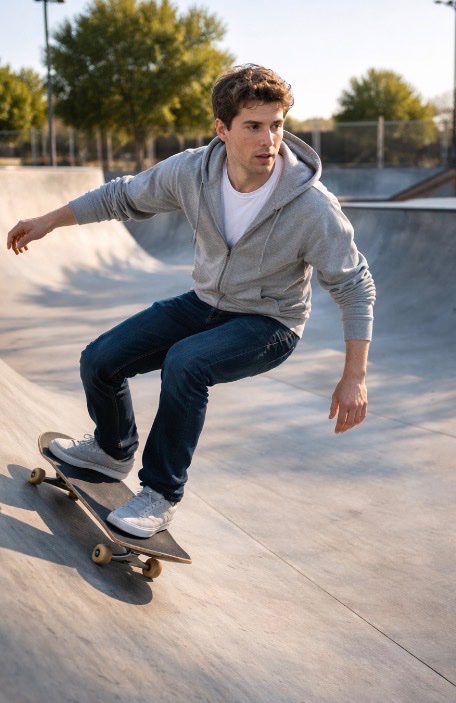 AI-generated "Sam Altman on a Skateboard at a Skatepark with No People." made with GPT Image 2