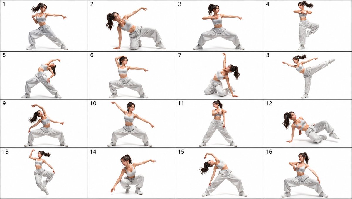 AI-generated {"type":"pose Reference Sheet" made with GPT Image 2