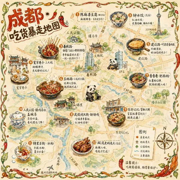 AI-generated Seoul Food Map Illustration made with GPT Image 2