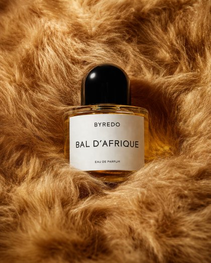 AI-generated Editorial Perfume Bottle on Golden Fur made with GPT Image 2