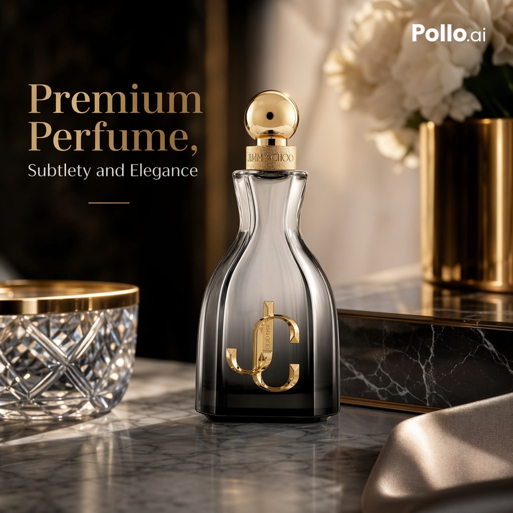 AI-generated Luxury E-commerce Advertising Photo of a Premium Perfume Bottle on a Polished made with GPT Image 2
